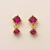 BIRTHSTONE STUD EARRINGS ZODIAC COLORFAST MATERIAL_CWAJE5104