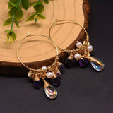 LUXURY VINTAGE NATURAL FRESHWATER PEARL EARRINGS_CWAJE3786