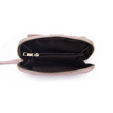 New Solid Leaf Decor Zipper Short Wallet_Cwab06258