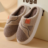LEISURE NON SLIP SPLICING COTTON SLIPPERS_CWSHS0323