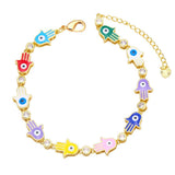 FASHION BOHEMIAN COLORFUL OIL DROPPING BRACELET_CWAJE0890