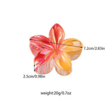 EGG FLOWER GRADIENT HAIR CLAW STYLISH ELEGANT_CWMM4986