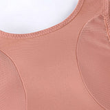 Women Running Zipper Push-Up Yoga Bra_Cwmu0308