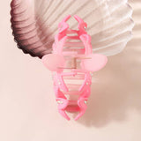 GRADIENT RHINESTONE EGG FLOWER HAIR CLAW CLIPS_CWMM4998