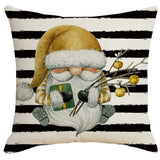STRIPED CARTOON SANTA CLAUS PILLOWCASE_CWMM1396
