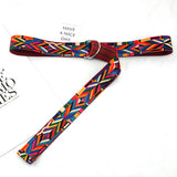 Cwabe0951_Double Buckle Canvas Casual Belt