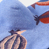 SUNFLOWER GRAPHIC FASHION COTTON SOCKS_CWMS0174