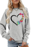Valentine Day Rainbow Print Pullover_Cwtstl0985