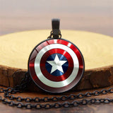 CAPTAIN AMERICA SHIELD TIME GEM NECKLACE_CWAJE0700
