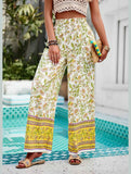 CASUAL PRINT SPANDEX WIDE-LEG PANTS_CWBLP0707