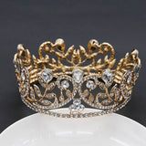 BRIDAL WEDDING CRYSTAL TIARAS HANDMADE CROWN_CWMM2027