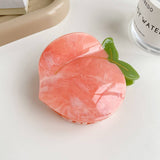 Peach & Apple Hair Claw Cute Summer Accessory_Cwaha5889