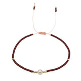 HAND WOVEN FASHIONABLE RICE BEADS BRACELET_CWAB4621