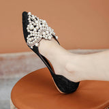 LACE PEARL BALLET FLATS FOR WOMEN BRIDAL STYLE_CWSHF0010