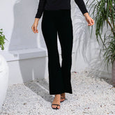 Tight Floor Length High Waisted Slightly Flares