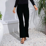 Tight Floor Length High Waisted Slightly Flares