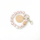 SPORTS CHARM WOODEN BEADS KEYCHAIN_CWAB5102