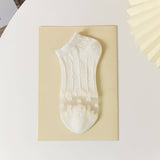 MESH BOAT SOCKS SIMPLE SOLID COLOR GLAS FIBER SOCKS_CWMS0522