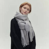COZY SOLID LONG SCARF FOR WOMEN FALL WINTER_CWASC2289