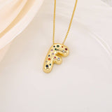 CREATIVE GLOSSY COLORFUL LETTER PENDANT NECKLACE_CWMM5877