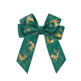 REINDEER POLKA DOT RIBBON HAIR CLIP_CWAHA6697