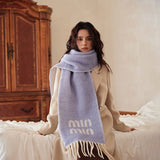 LETTER JACQUARD WOOL BLEND REVERSIBLE SCARF_CWASC2312