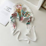CARTOON CUTE FLOWER PATTERN TRIANGLE HEADSCARF_CWAHA1358