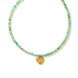 12 MONTH CUT STONE NECKLACE WITH HEART PENDANT_CWMM8851