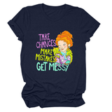POSITIVE MESSAGE TEE TAKE CHANCES PRINT_CWTTS1484