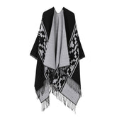 Warm Outer Wear Thickened Tassel Slit Cape_Cwasc2169