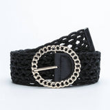 Womens Obi Braided With Large Round Buckle