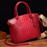 CROCODILE PATTERN HANDBAG SHOULDER BAG_CWAB0571
