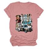 JUST A SMALL TOWN GIRL PRINT T SHIRT LOOSE FIT_CWTTS1525