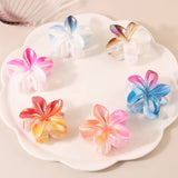 EGG FLOWER GRADIENT HAIR CLAW STYLISH ELEGANT_CWMM4986