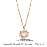 MINIMALIST HEART NECKLACE WITH BLUE TIGERS EYE_CWMM8820