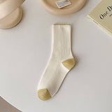 AUTUMN AND WINTER COLOR MATCHING MID CALF SOCKS_CWMS0902