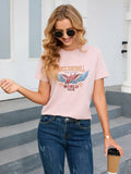 Vintage Fun Graphic Short-Sleeved Crew-Neck Top