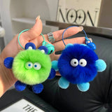 CUTE SMALL COAL BALL BAG PENDANT CAR KEYCHAIN_CWMM2516