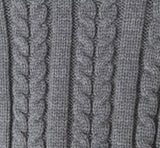 V-Neck Hooded Short Knit Sweater