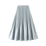 PLEATED HIGH WAIST MIDI SKIRT WITH FISHTAIL DESIGN_CWBMS0342
