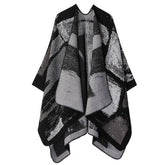 THICKENED CASHMERE SHAWL AND LONG CAPE_CWASC2139