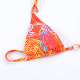 SEXY PRINTED BIKINI SET BACKLESS TIE SIDE SWIMSUIT_CWMW0242
