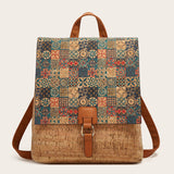 RETRO PRINT LARGE CAPACITY BACKPACK_CWAB2644