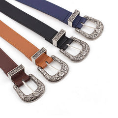 Cwabe0872_Vintage Carved Casual Belt