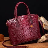 CROCODILE PATTERN HANDBAG SHOULDER BAG_CWAB0571