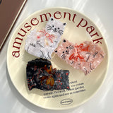 BOW CAT ACETATE HAIR CLAW CUTE SHARK CLIP FOR BUN_CWAHA5823