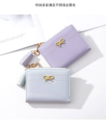 Minimalist Bow Zipper 2-Fold Wallet_Cwab06261