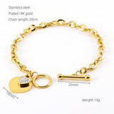 Cwaje1955_Fashion Love Stainless Steel Bracelet Ot Buckle