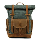 RETRO WATERPROOF CANVAS HIKING BACKPACK_CWAB5523