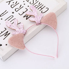 CHRISTMAS DEER ANTLER HEADBAND CAT EARS HEADBAND_CWAHA3426